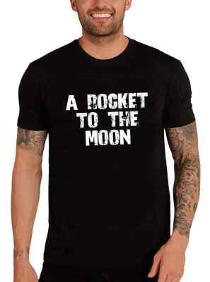 ULTRABASIC Homme Tee-Shirt Une Fusée Vers La Lune A Rocket To The Moon T-Shirt