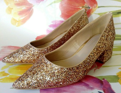 rose gold glitter heels uk