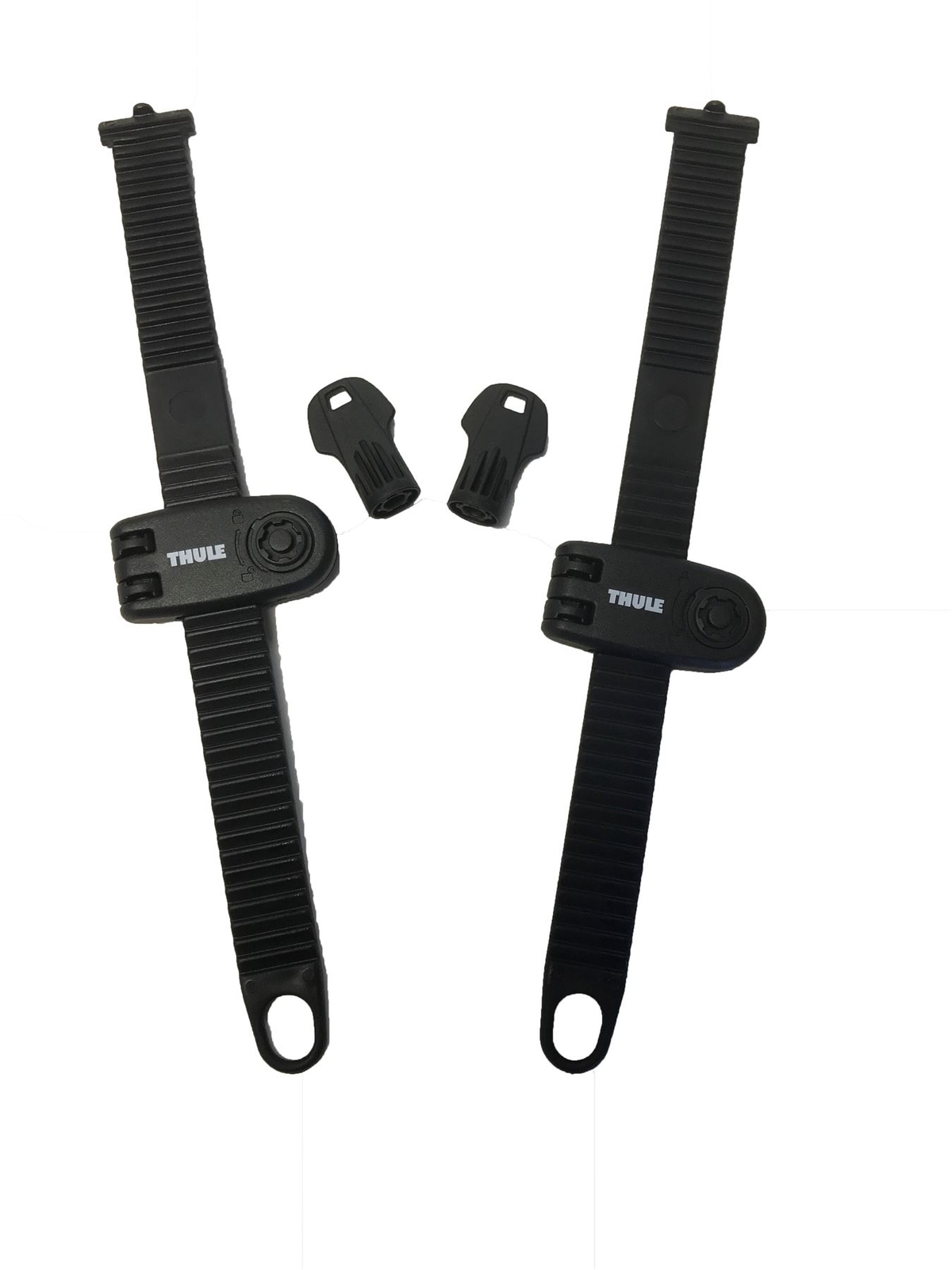 Pair Thule 986 Wheel Strap Locks for 591 598 Cycle Carriers Locks Only