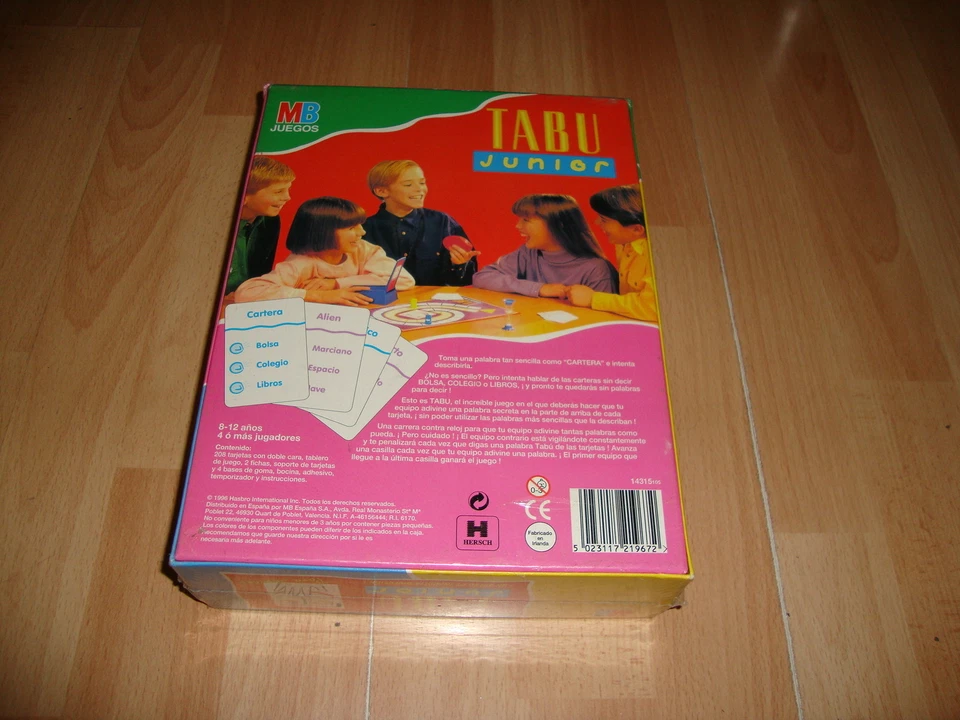 TABU JUNIOR ¡UN JUEGO DE INAUDITA DIVERSION! JUEGO MESA DE MB NUEVO PRECINTADO - Imagen 2 de 2