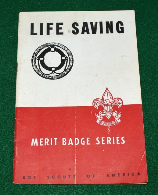 BOY SCOUT 1947 LIFE SAVING MERIT BADGE BOOK eBay
