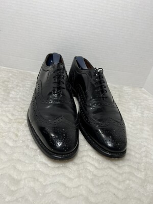 Allen Edmonds McAllister Wingtip Oxford Black Men's Dress Shoes 10