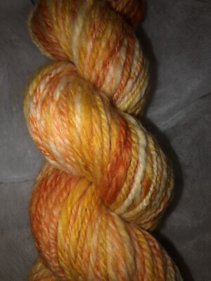  Candy Corn  Handspun Dyed Merino Wool And Nylon Blended Yarn
