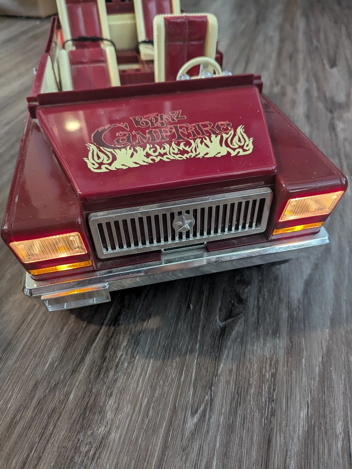  vintage campfire cruiser 2004 jeep carro brinquedo peças faltantes funcionando 