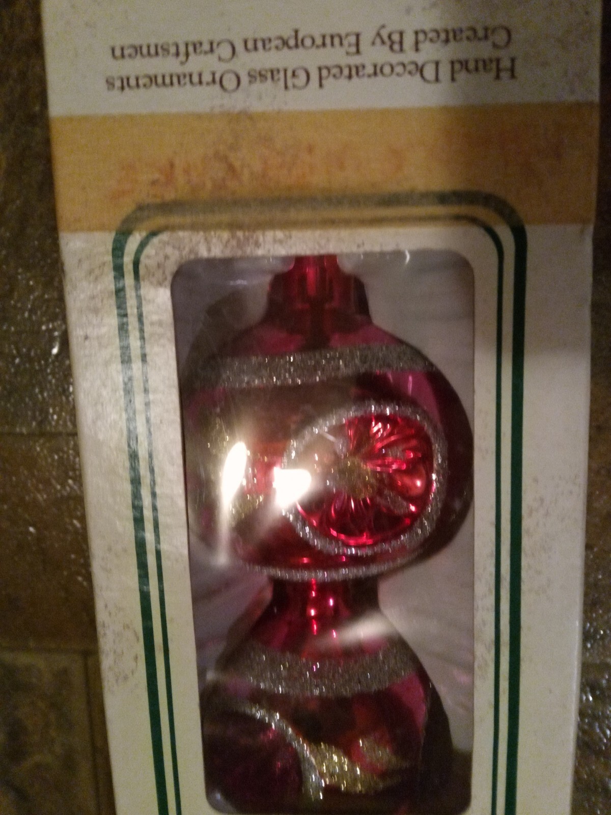 Vintage Hand Blown Glass Tree Topper Ornament Red Made in Romania eBay