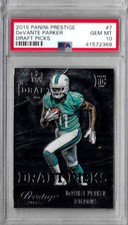2015 Panini Prestige Davonte Parker Draft Picks PSA 10