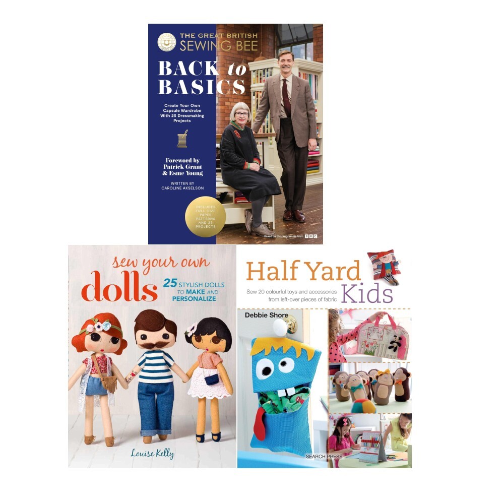 Great British Sewing Bee (HB), Half Yard™ Kids, Sew Your Own Dolls 3 Books Set