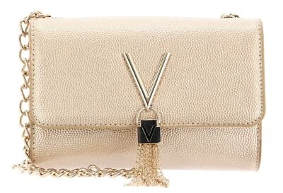 VALENTINO Divina Clutch Umhängetasche Tasche Oro Gold Neu