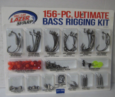 Eagle Claw Lazer Sharp 156PC Ultimate Bass Rigging Kit