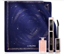 Lancome IDOLE Mini EDP Full Size Black Mascara & Blue Scarf 3-Pc Travel Gift Set