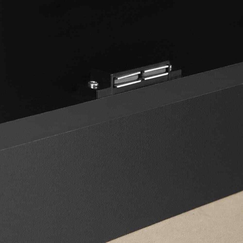 South Shore Accent Cabinets Classic 1 Adjustable Shelf Storage in Pure Black - Picture 9 of 10