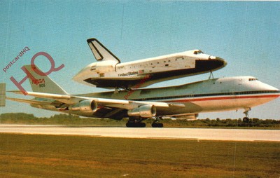 Bild Postkarte__NASA SPACE SHUTTLE UND BOEING 747