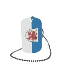 Dog Tag Flag Bunting Western Pomerania Dog Tag Aluminium 30 x 50mm