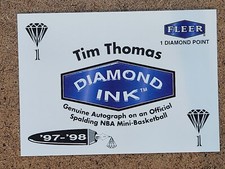 1997-98 Fleer Basketball Diamond Ink Exchange Program 1 Point Tim Thomas