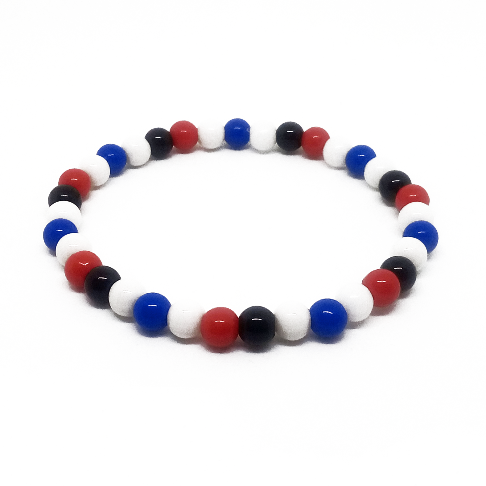 Bracciale Bandiera Italia In Pelle Ed Elastico - Unisex, Lavabile, 18-20 Cm - Foto 4