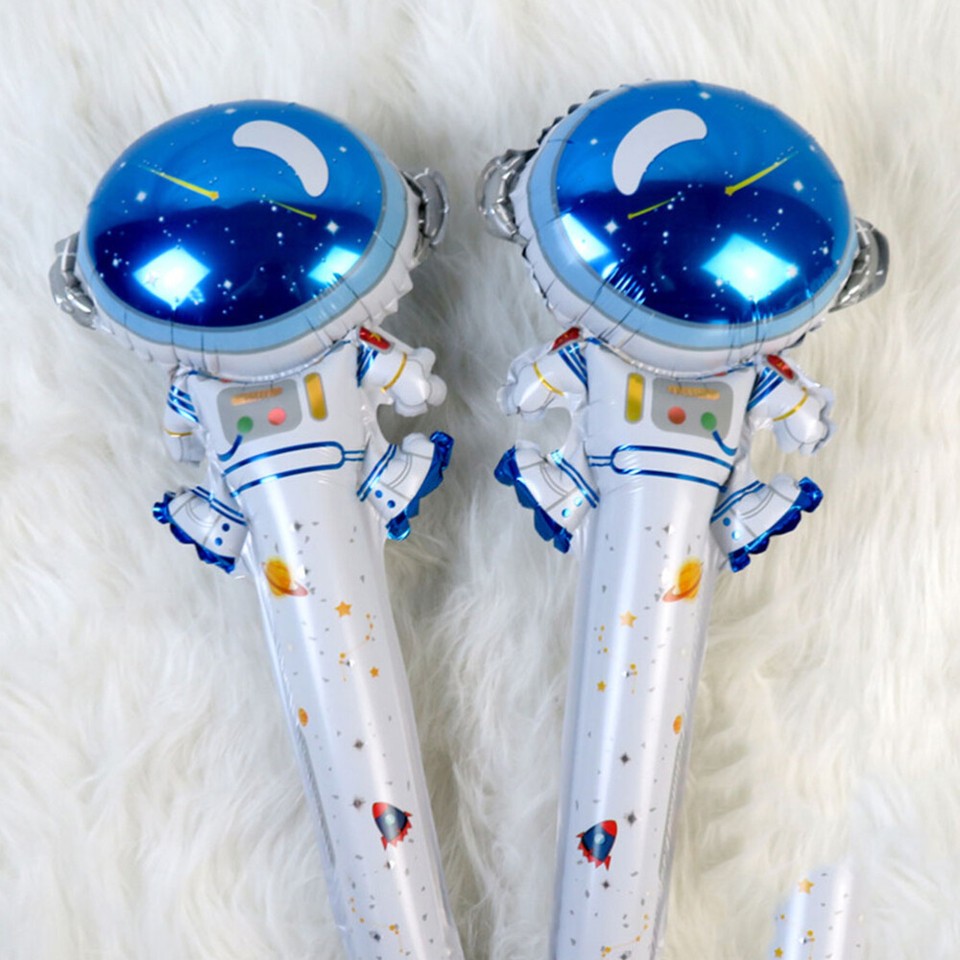 2 Count Rocket Shaped Balloon Astronaut Supermarket Decorations eBay