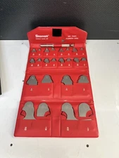 Starrett S167C Radius Gage Set Stainless Steel 1/64-1/2 In, 25 Leaves