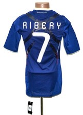 CAMISETA DE FUTBOL NUEVA CON ETIQUETAS FRANCIA EDICIÓN JUGADOR 2009/2010 ADIDAS TECHFIT 7 RIBERY TALLA M