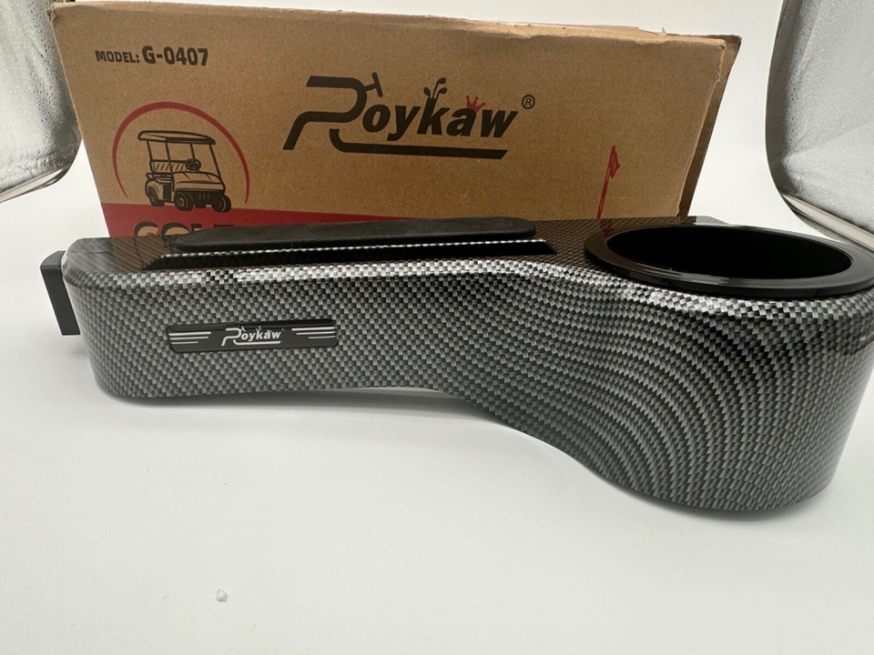 Roykaw Golf Cart Armrest with Cup Holder/Rear Seat Arm Rests (Missing