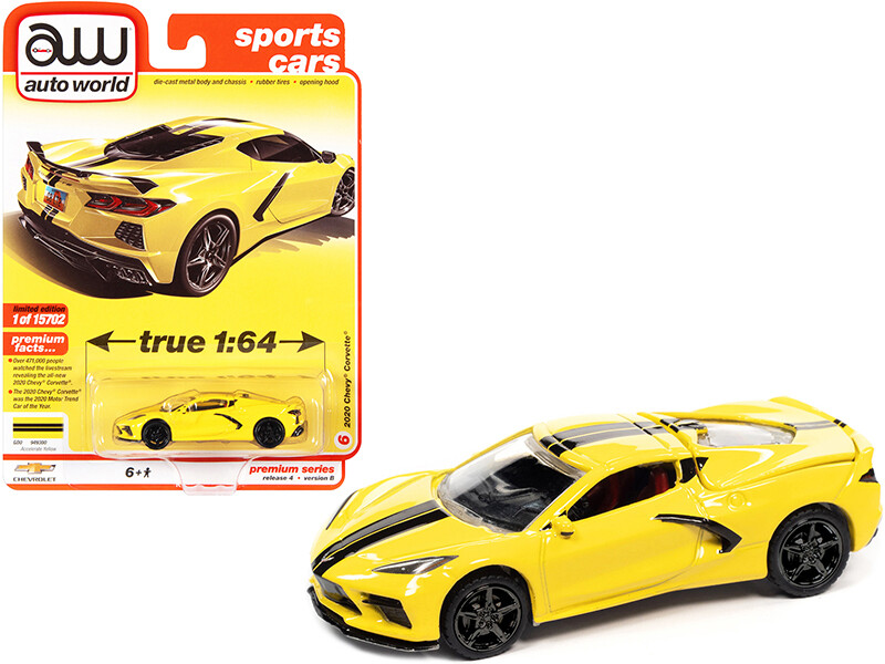 2020 Chevrolet Corvette C8 Stingray Yellow 1/64 | eBay