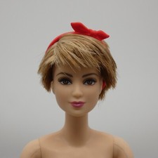 Barbie Fashionistas 214 Doll Headband Red Bow Twist N Turn 65th 2022 HRH12