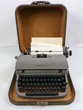 Vintage Remington Quiet-Riter Miracle Tab Portable Typewriter Green&Grey Tested thumbnail