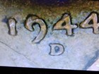 1944 D LINCOLN WHEAT HEAD PENNY D OVER S CIRCULATED. DS44D — photo 5