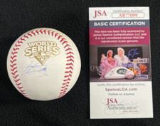A.J. Burnett Signed New York Yankees 2009 World Series OML Baseball JSA COA