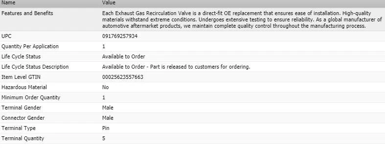 Válvula EGR estándar para ACURA RDX 2013-2015 3,5 L Foto 4 de 4