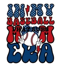 Sublimation Print Baseball Mom Era Ready To Press Heat Transfer