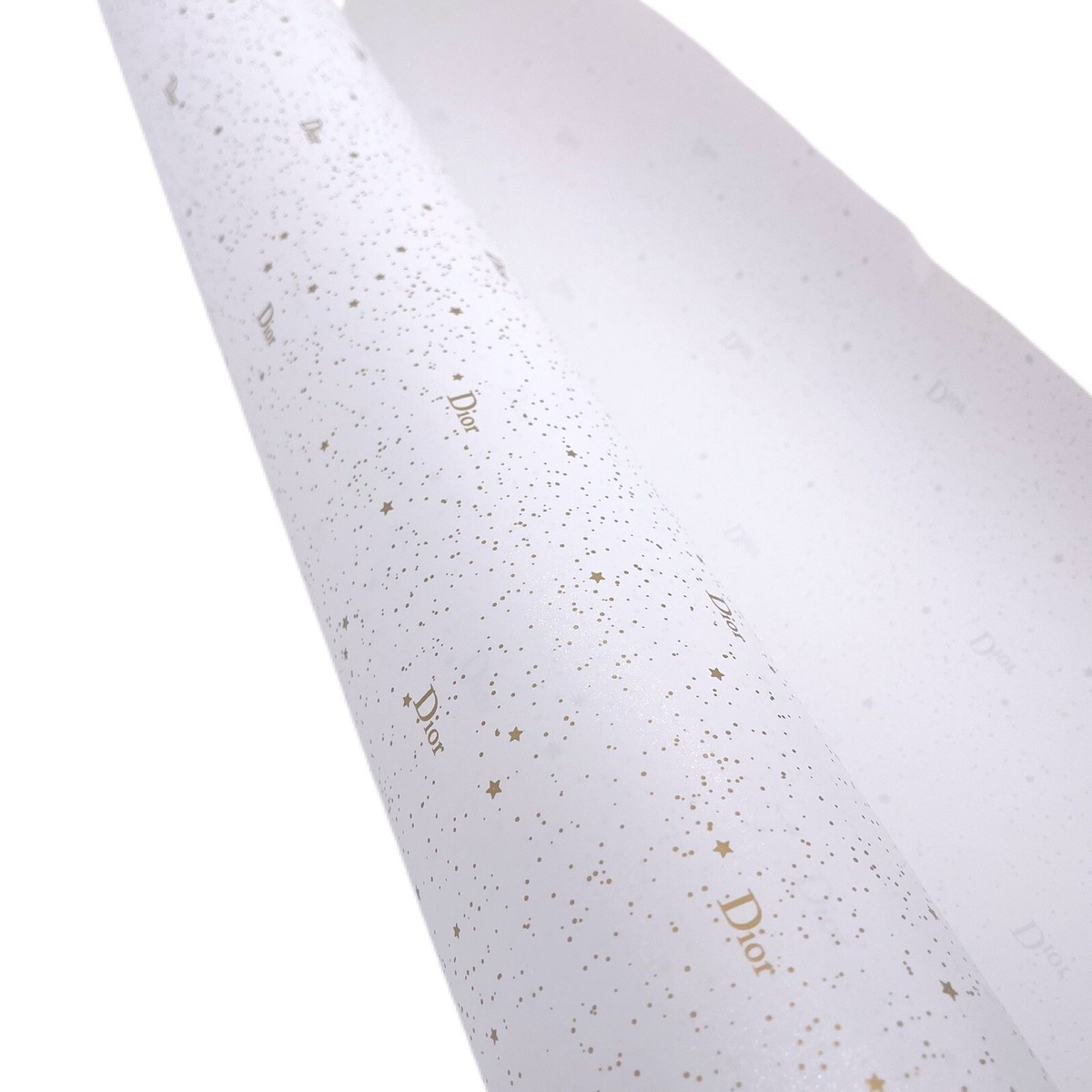 Dior Authentic Logo Stars Gift Wrapping Paper Approx 6 Ft