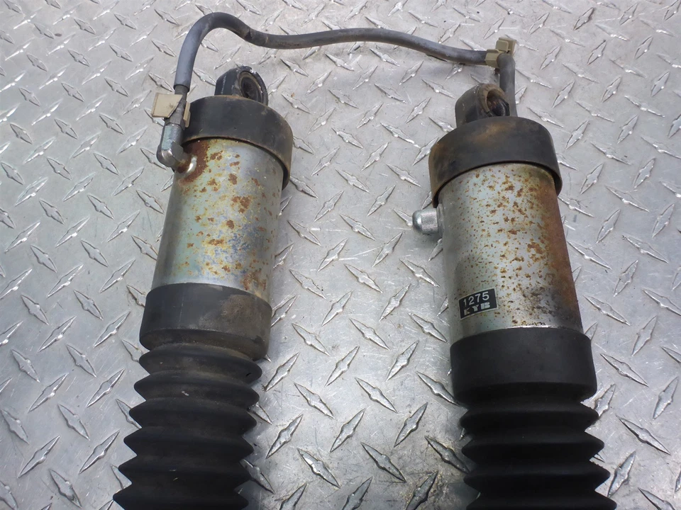 Par de amortiguadores de suspensión trasera ajustables por aire 84 Kawasaki LTD KZ 550 KZ550F KZ550 Foto 4 de 4