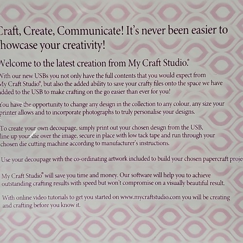 My Craft Studio Interlinked Illusions USB Die Collection Charisma Artwork PC - Picture 4 of 8