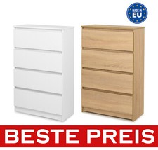 Bellissimo comò moderno con 4 cassetti credenza armadio bianco Sonoma