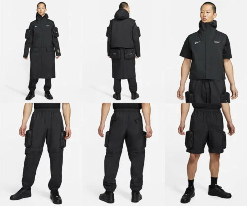 $200 NWT Men's Nike X UNDERCOVER SR 2-IN-1 PANTS Cargo Combat Shorts CW8019-010