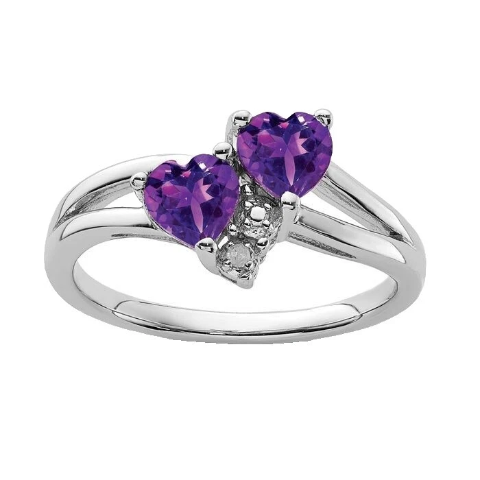 Love Amethyst Fashion Rings