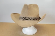 Vintage Resistol Western Cowboy Hat Self Conforming 7 ½ Tan Beige Brown CLEAN
