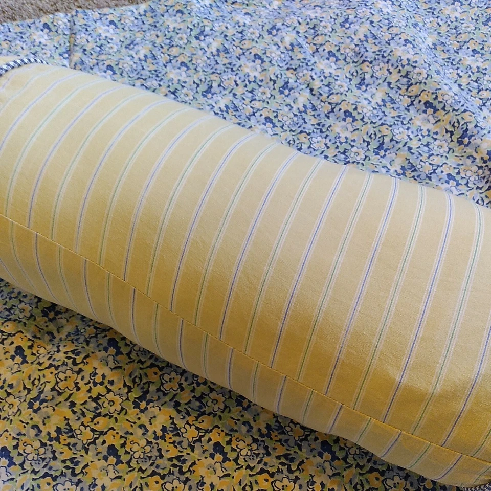 Tommy Hilfiger Euro Sham & Bolster Floral/Gingham/A Cuadros Azul/Amarillo Foto 4 de 4