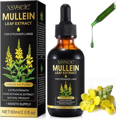 Königskerze Tropfen Mullein Extrakt 60ml Atemwegssupport Lungenreinigung
