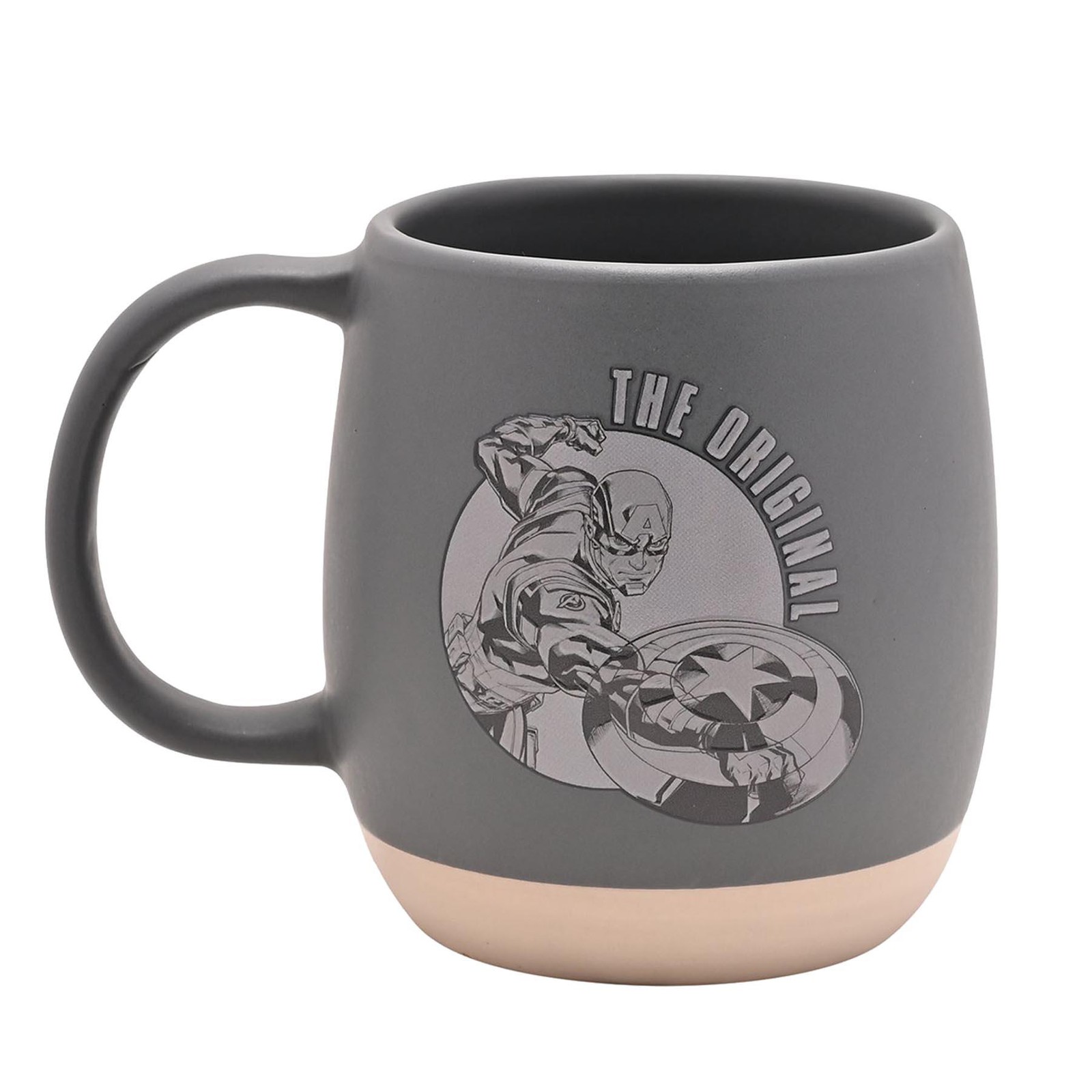 Marvel Ceramic Mug with Embossed Captain America Character and Logo