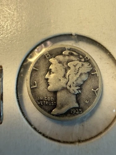 1935-S  Silver  Mercury Head Dime