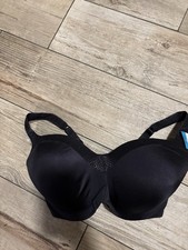 Playtex Secrets Shapes  Supports Underwire Bra 4823 Black 38DDD NWT