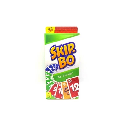 MARKENLOS Mattel Games - Skip-Bo Card Game - 2-6 Players - Original Packaging - NEW