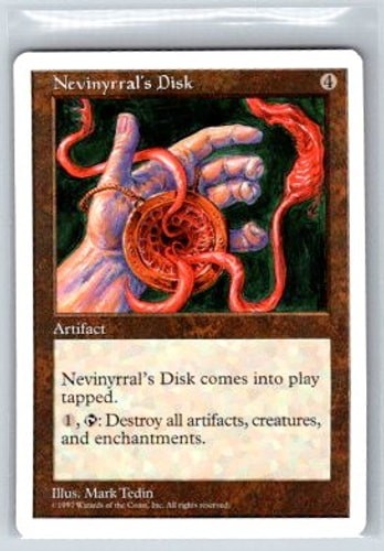 Nevinyrral's Disk R Fifth Edition NM