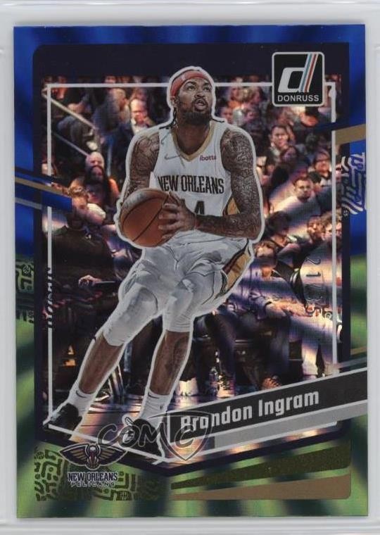 2023-24 Panini Donruss Holo Blue & Green Laser 21/35 Brandon Ingram #30 11es