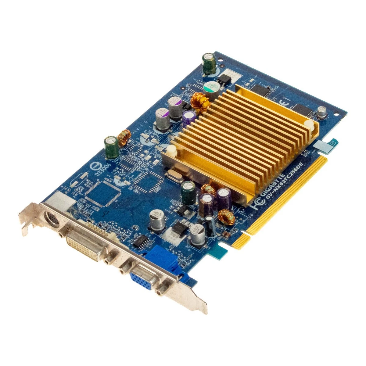 Carte Graphique GIGABYTE GeForce 6200 (GV-NX62LTC256T) 256Mo DDR2 PCI – Occasion