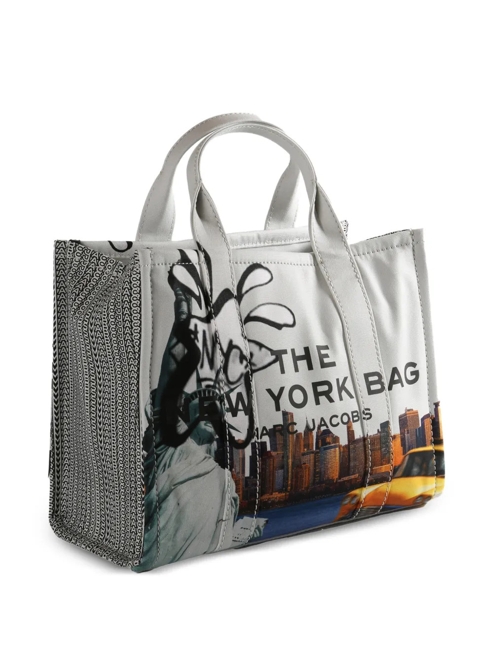 MARC JACOBS The New York City Canvas Tote Bag Medium Capsule Collection Graphics