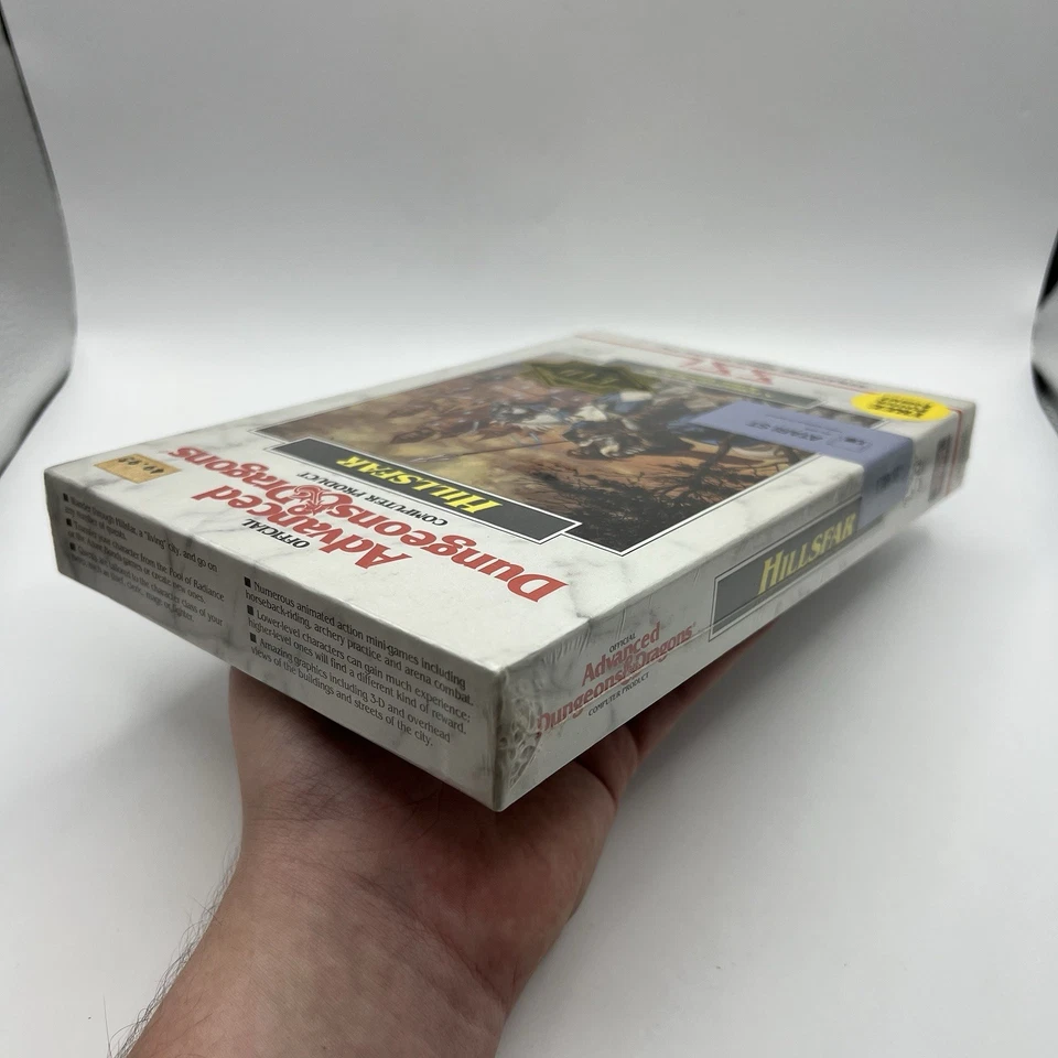 SEALED 1989 Advanced Dungeons & Dragons: Hillsfar Atari ST SSi Big Box w/ Poster - Image 4 of 4