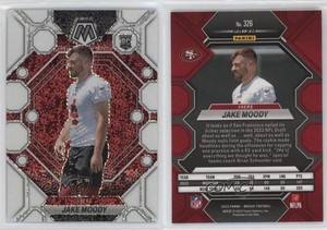 2023 Panini Mosaic Rookies White Sparkle Prizm Jake Moody #326 Rookie RC