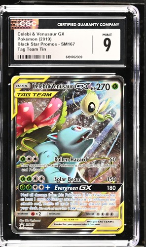 Celebi & Venusaur-GX graded CGC 9 for sale on eBay